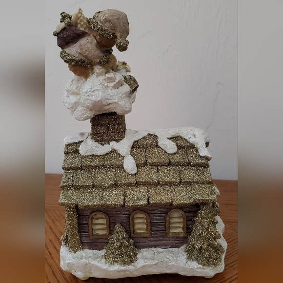 Vintage Keepsake Oatmeal Collection House with Bobble Bear on Chimney 20… - Picture 4 of 7
